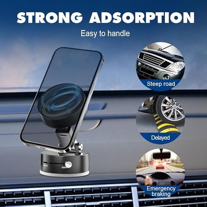 MagMount™ Vacuum Magnetic Phone Holder – Secure, Adjustable & Stylish