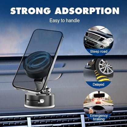 MagMount™ Vacuum Magnetic Phone Holder – Secure, Adjustable & Stylish
