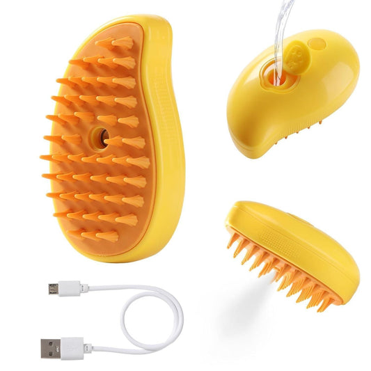 Steaming Pet Hairbrush – Detangle, De-shed & Soothe Instantly