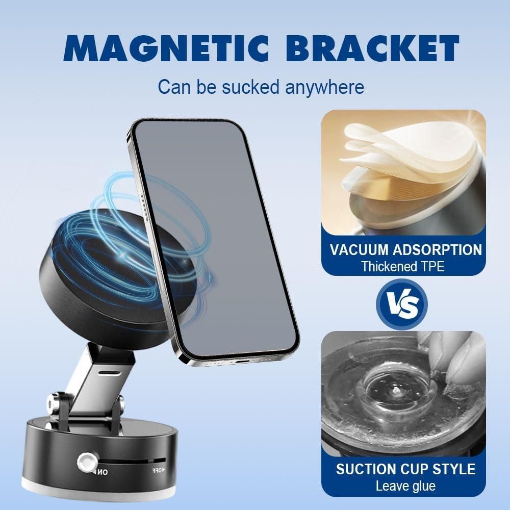 MagMount™ Vacuum Magnetic Phone Holder – Secure, Adjustable & Stylish